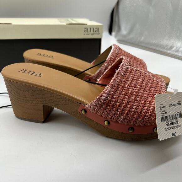 a.n.a Womens Robinson Heeled Sandals Terracotta Pink Size 9.5M - Picture 6 of 13